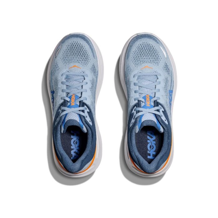 Hoka M Bondi 9 Trainers – Drizzle/Downpour – Mens Performance Running - Crep Direct UK