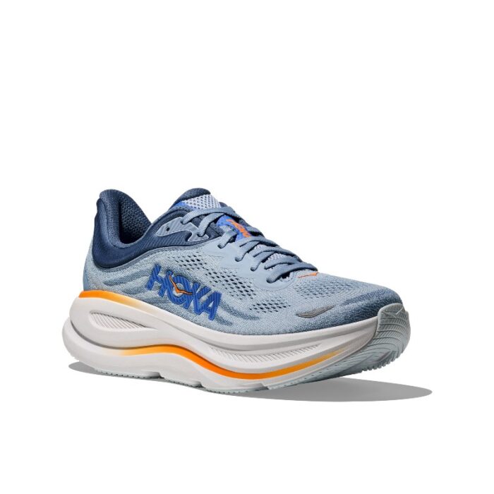 Hoka M Bondi 9 Trainers – Drizzle/Downpour – Mens Performance Running - Crep Direct UK