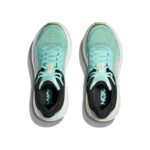 Hoka W Bondi 9 Trainers – Blue Spark/ Mint Flourite – Womens Performance Running - Crep Direct UK
