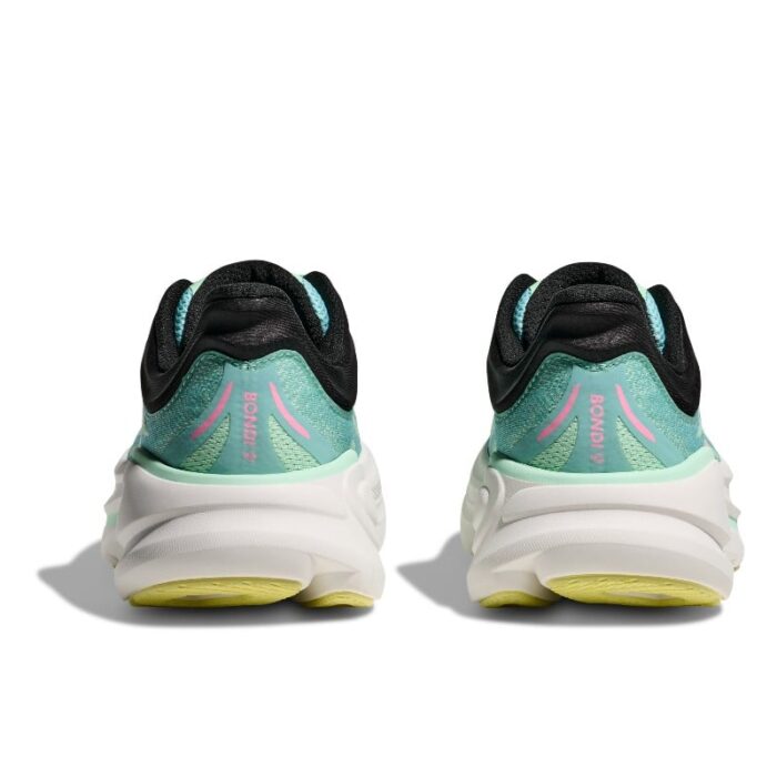 Hoka W Bondi 9 Trainers – Blue Spark/ Mint Flourite – Womens Performance Running - Crep Direct UK