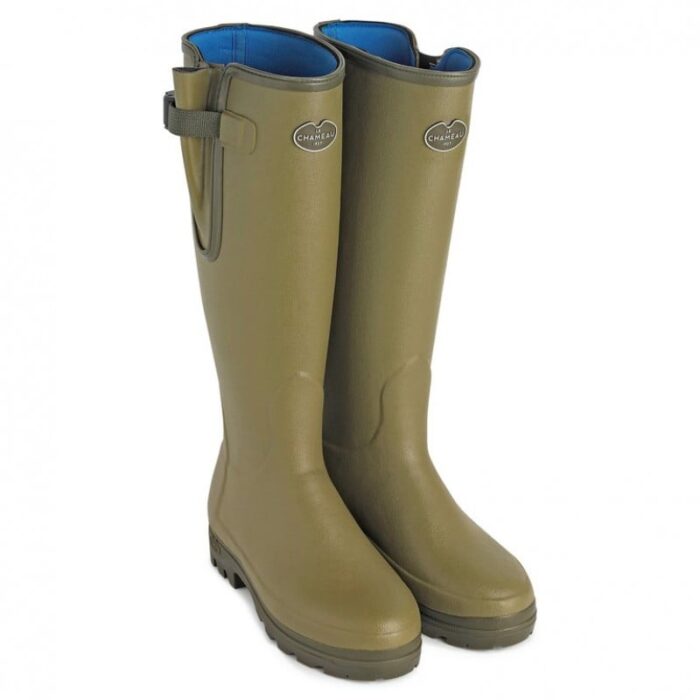 Le Chameau Vierzonord Neoprene Ladies Wellingtons 1175 – Vert Vierzon – Womens Trekking & Outdoor - Crep Direct UK