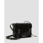 Dr. Martens 11 Inch Kiev Smooth Leather Satchel – Black – Mens Wallets, Bags and Accessories - Crep Direct UK