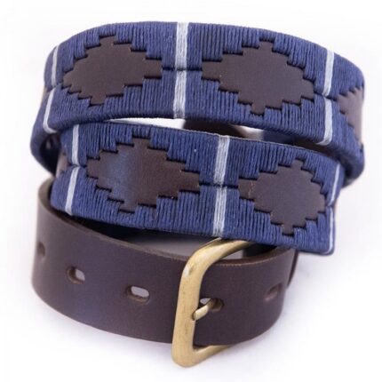 Pioneros 121 Polo Belt – Navy/Silver – Mens Belts - Crep Direct UK Pioneros 121 Polo Belt – Navy/Silver – Mens Belts - Crep Direct UK