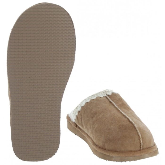 Shepherd of Sweden Sheperd of Sweden Selina Mule Slippers – Chestnut – Womens Slippers - Crep Direct UK