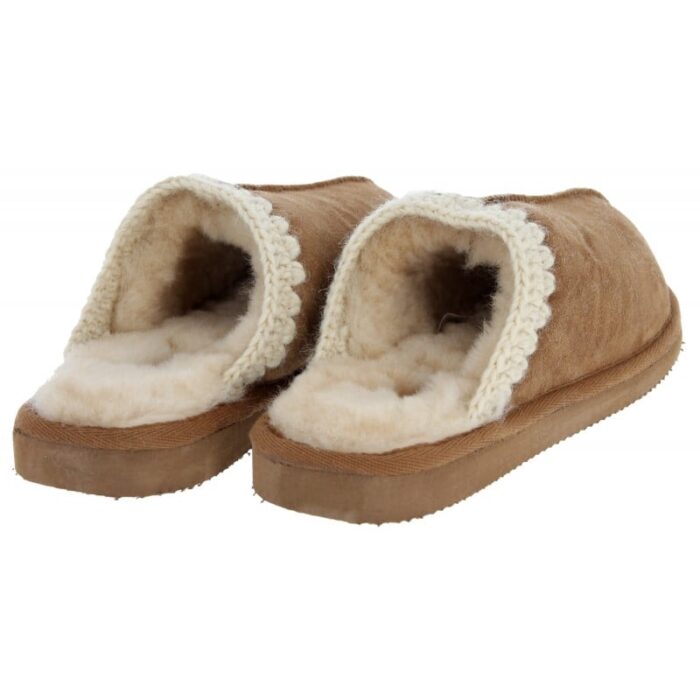 Shepherd of Sweden Sheperd of Sweden Selina Mule Slippers – Chestnut – Womens Slippers - Crep Direct UK