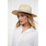 Holland Cooper Francesca Hat – Natural Taupe Straw – Ladies Clothing - Crep Direct UK
