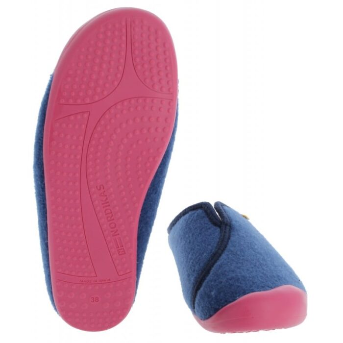 Nordikas 1320 Mule Slippers – Denim Textile – Womens Slippers - Crep Direct UK