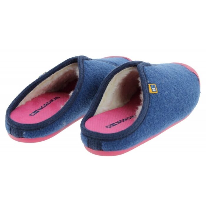 Nordikas 1320 Mule Slippers – Denim Textile – Womens Slippers - Crep Direct UK