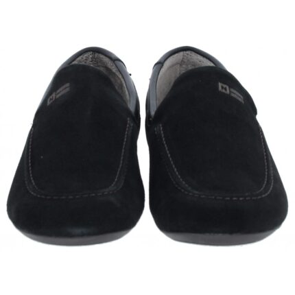 Nordikas 1390 Slippers – Black Suede – Mens Slippers - Crep Direct UK