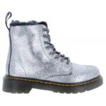 Dr. Martens 1460 Serena Junior Boots – Silver – Girls Boots - Crep Direct UK