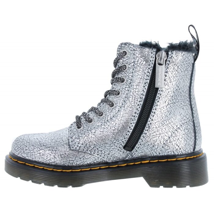 Dr. Martens 1460 Serena Junior Boots – Silver – Girls Boots - Crep Direct UK