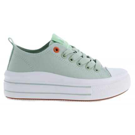 Xti 150853 Canvas Shoes – Aqua Textile – Girls Shoes - Crep Direct UK