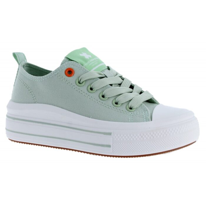 Xti 150853 Canvas Shoes – Aqua Textile – Girls Shoes - Crep Direct UK
