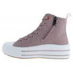 Xti 150854 High-Top Trainers – Nude Textile – Girls Shoes - Crep Direct UK