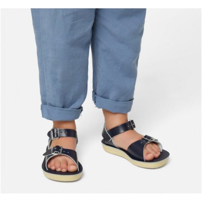 Salt-Water Surfer Childrens Sandals – Navy – Boys Sandals - Crep Direct UK
