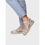 Toni Pons Garbet Flat Espadrille Sandals – Multi Cotton – Womens Sandals, Sliders & Toe Posts - Crep Direct UK