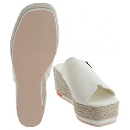 Xti Refresh 171873 Wedge Mules – Ice Textile – Womens Sandals, Sliders & Toe Posts - Crep Direct UK
