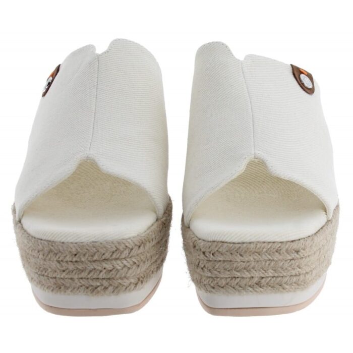 Xti Refresh 171873 Wedge Mules – Ice Textile – Womens Sandals, Sliders & Toe Posts - Crep Direct UK