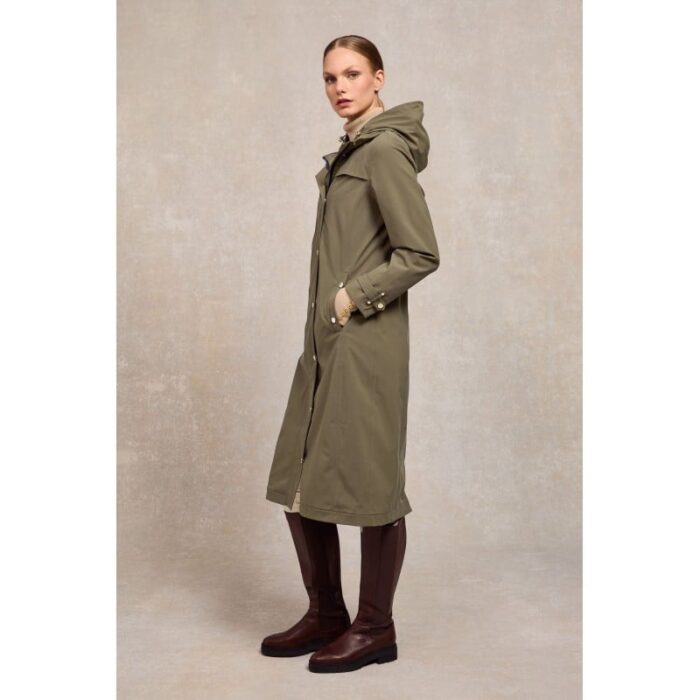Holland Cooper Folgate Rain Coat – Soft Khaki – Ladies Clothing - Crep Direct UK