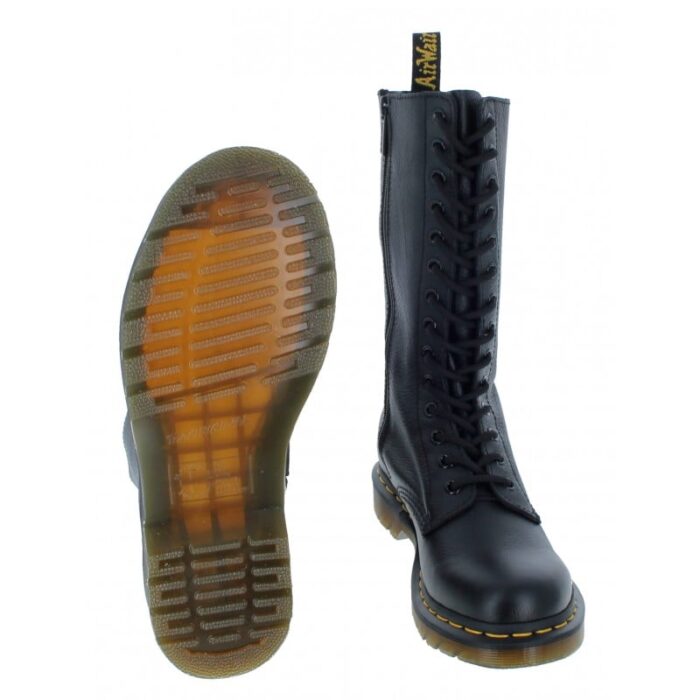 Dr. Martens 1B99 High Boots – Black Virginia – Womens Boots - Crep Direct UK