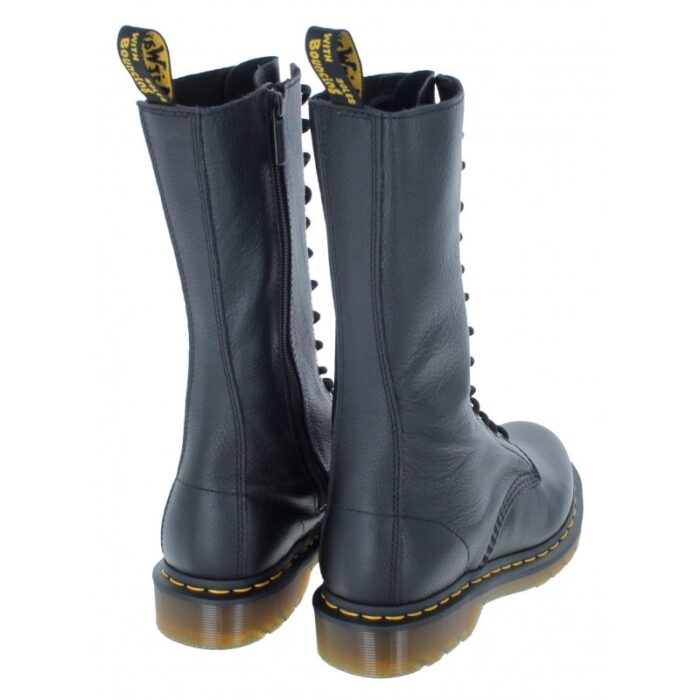 Dr. Martens 1B99 High Boots – Black Virginia – Womens Boots - Crep Direct UK