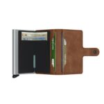 Secrid Mini Wallet Vintage- Cognac/Silver – Personalised Gifts for Her - Crep Direct UK