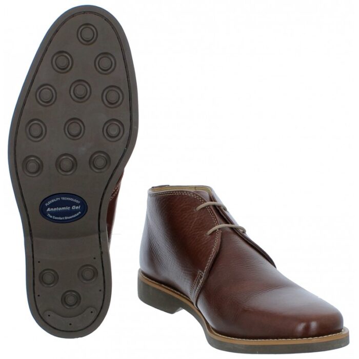 Anatomic Gel Anatomic Shoes Colorado 565603 Desert Boots – Brown Leather – Mens Boots - Crep Direct UK