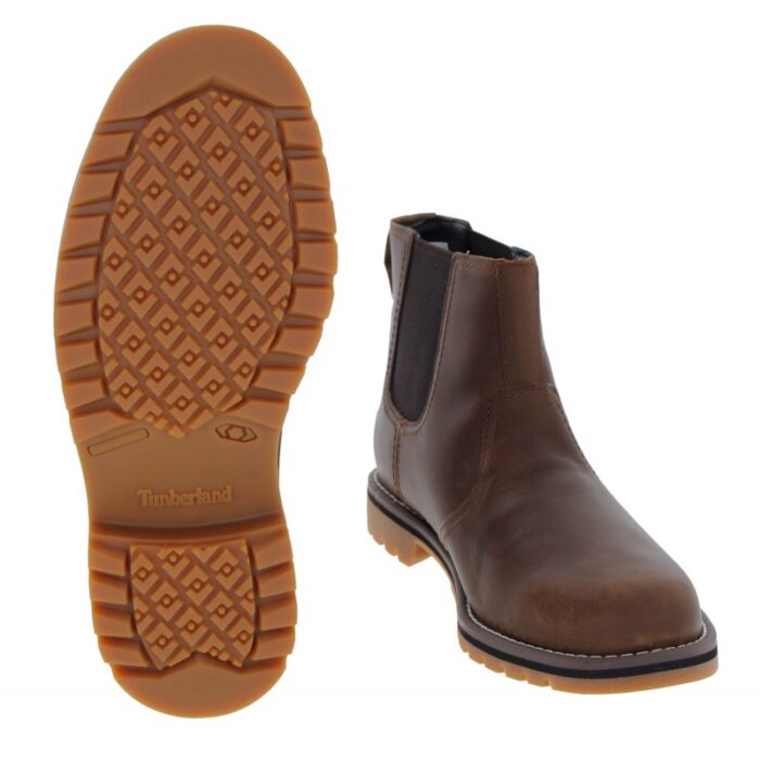 Timberland Larchmont Il Chelsea Boots TB0A2NGYF1 – Rust Full Grain – Mens Boots - Crep Direct UK