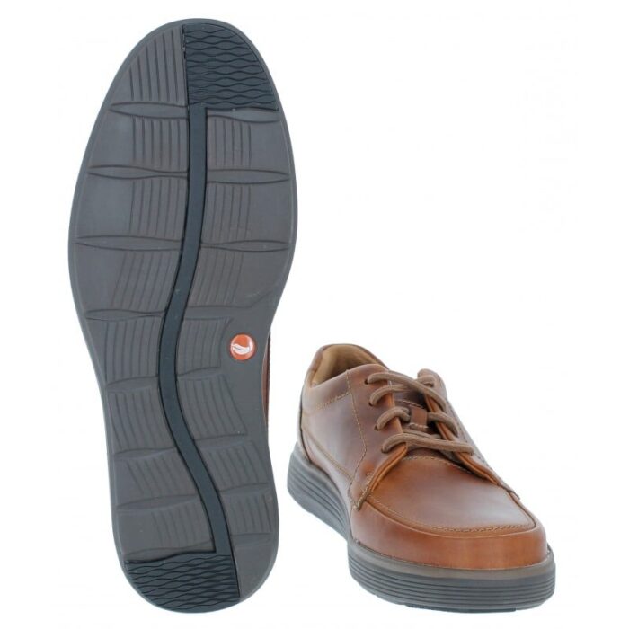 Clarks Un Abode Ease Shoes – Dark Tan Leather – Mens Shoes - Crep Direct UK