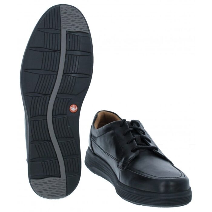 Clarks Un Abode Ease Shoes – Black Leather – Mens Shoes - Crep Direct UK