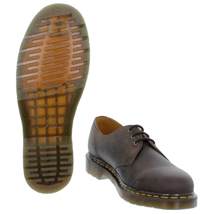 Dr. Martens 1461 Shoes – Dark Brown Crazy Horse – Mens Shoes - Crep Direct UK