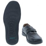 Josef Seibel Alec 43332 Velcro Shoes – Schwarz Leather – Mens Shoes - Crep Direct UK