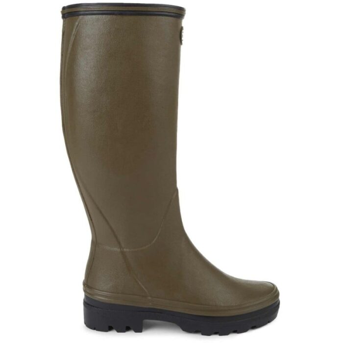 Le Chameau Giverny Jersey Lined Wellingtons 4210 – Vert Chameau – Womens Wellingtons - Crep Direct UK