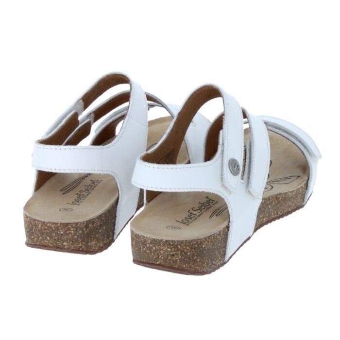 Josef Seibel Tonga 25 78519 Sandals – White Leather – Womens Sandals, Sliders & Toe Posts - Crep Direct UK