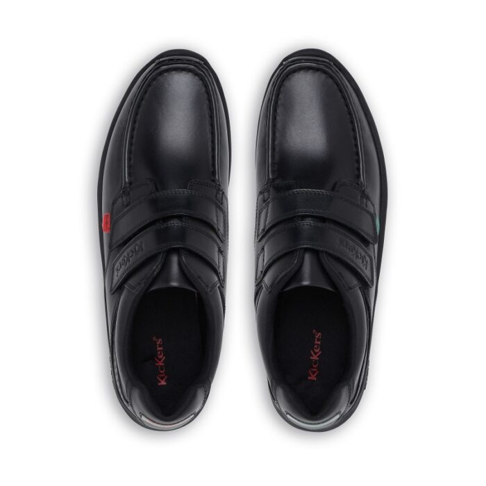 Kickers Reasan Strap 112801 Shoes – Black Leather – Mens Shoes - Crep Direct UK