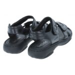 Josef Seibel Debra 76444 Sandals – Black Leather – Womens Sandals, Sliders & Toe Posts - Crep Direct UK