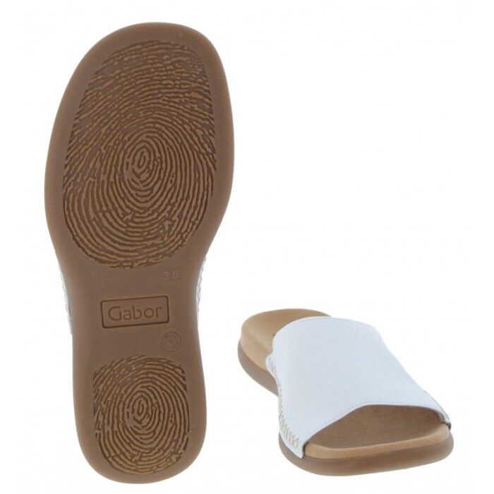 Gabor Eagle 03.705 Sandals – White Leather – Womens Sandals, Sliders & Toe Posts - Crep Direct UK