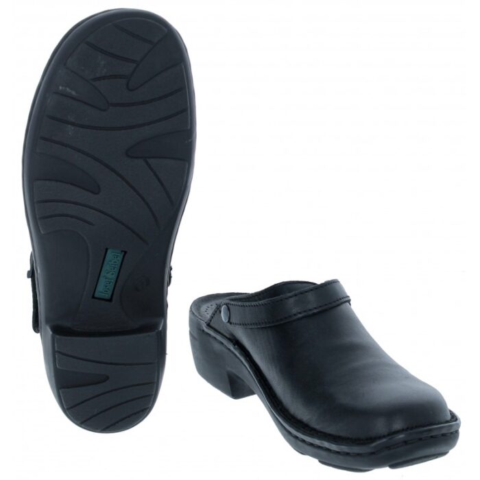Josef Seibel Betsy 95920 Mules – Black Leather – Womens Sandals, Sliders & Toe Posts - Crep Direct UK