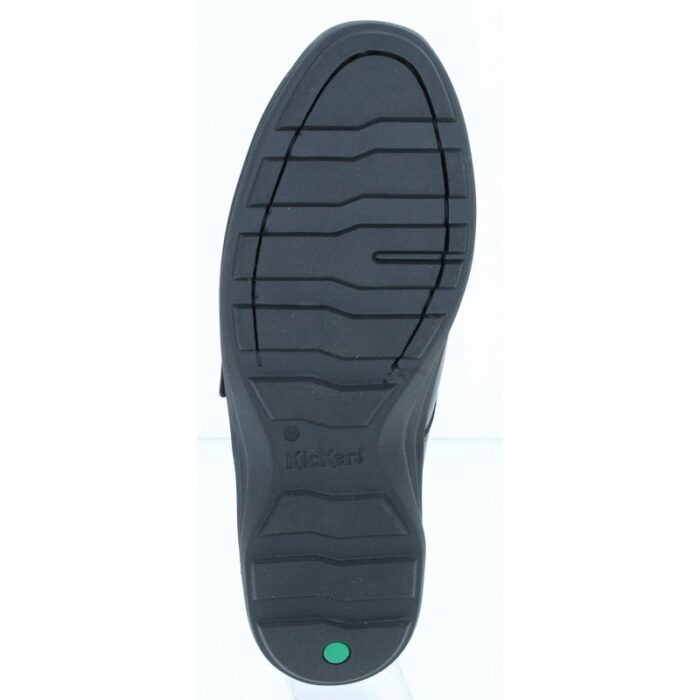 Kickers Reasan Strap Youth School Shoes – Black Leather – Boys School Shoes - Crep Direct UK