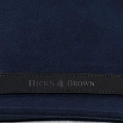 Hicks & Brown Hicks & Brown Suffolk Fedora Classic Feather – Navy – Ladies Clothing - Crep Direct UK