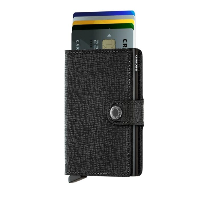 Secrid Mini Wallet Crisple – Black – Personalised Gifts for Her - Crep Direct UK