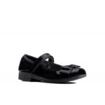 Clarks Scala Tap Kid School Shoes – Black Patent – Girls School Shoes - Crep Direct UK