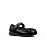 Clarks Scala Tap Toddler School Shoes – Black Leather – Girls School Shoes - Crep Direct UK