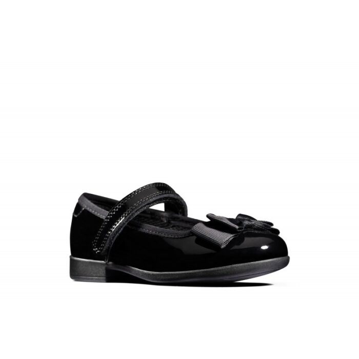 Clarks Scala Tap Toddler School Shoes – Black Patent – Girls School Shoes - Crep Direct UK
