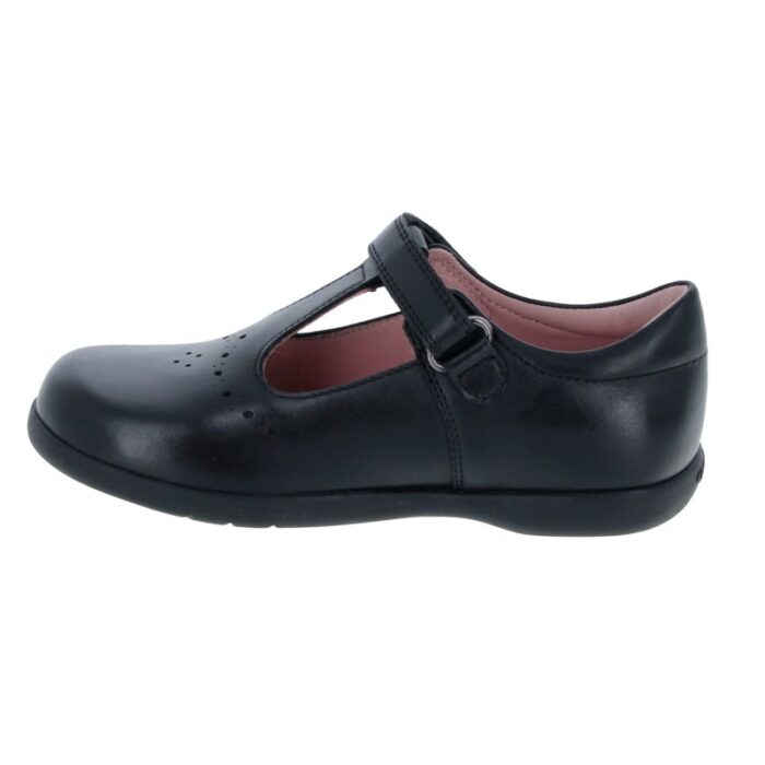 Geox Naimara J16FHB School Shoes – Black Leather – Girls School Shoes - Crep Direct UK