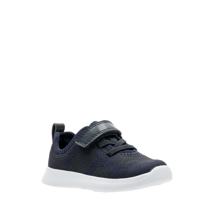 Clarks Ath Flux Toddler Trainers – Navy – Boys First Shoes - Crep Direct UK