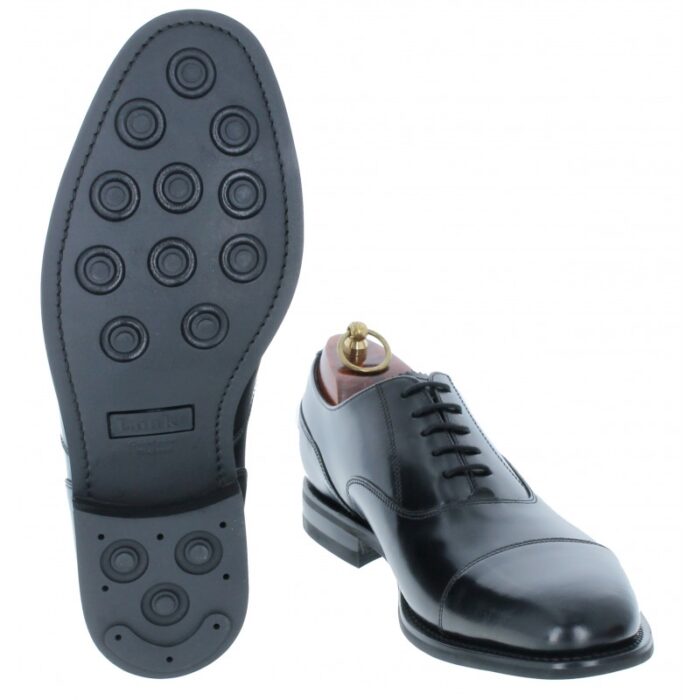 Loake 300BRG Shoes – Black Leather – Mens Wedding Shoes - Crep Direct UK