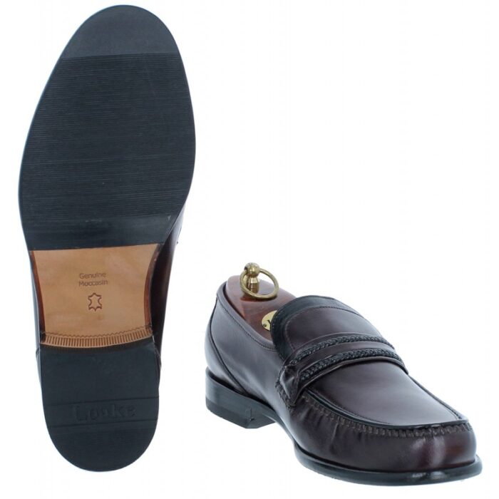 Loake Rome Shoes – Burgundy Leather – Mens Shoes - Crep Direct UK