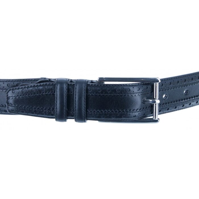 The Golden Boot Golden Boot 10589 Belt – Black Leather – Mens Belts - Crep Direct UK