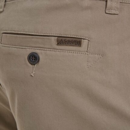 Schoffel Paul Short 20-4306 – Dark Sand Cotton – Mens Clothing - Crep Direct UK